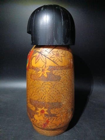 kokeshi - Poupée Zeldzame Japanse Houten Kokeshi Pop -, Antiek en Kunst