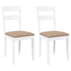 Eetkamerstoelen wit - Tweede kansje! OP = OP, Huis en Inrichting, Stoelen, Twee, Overige kleuren, Verzenden, Tijdloos en ergonomisch