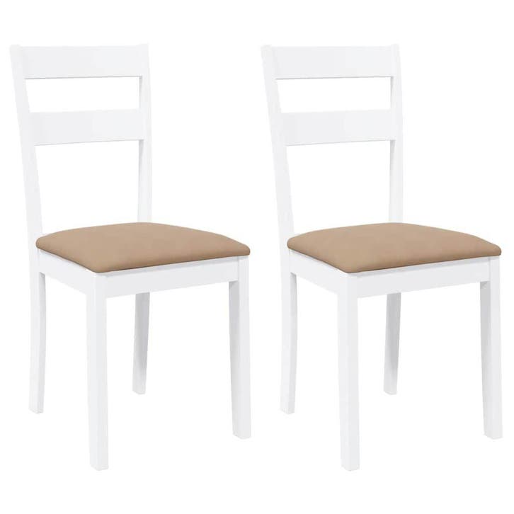 Eetkamerstoelen wit - Tweede kansje! OP = OP, Huis en Inrichting, Stoelen, Overige kleuren, Twee, Zo goed als nieuw, Hout, Verzenden