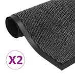 vidaXL Droogloopmatten 2 st rechthoekig getuft 80x120 cm, Verzenden, Nieuw
