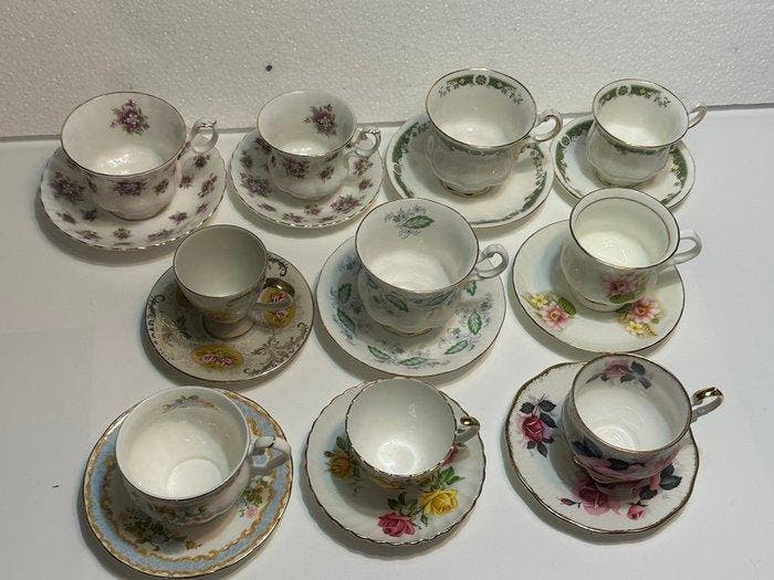 Royal Albert Fine Bone China - Drinkservies (20) - 24 kt, Antiquités & Art, Curiosités & Brocante