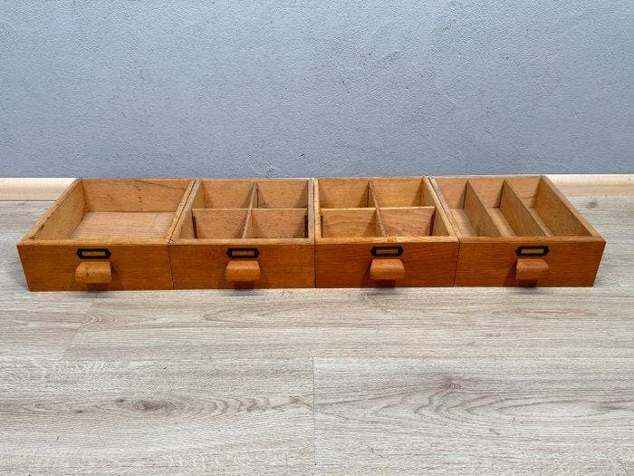 Ladekast (4) - Hout - Houten archief laden, Antiek en Kunst, Curiosa en Brocante