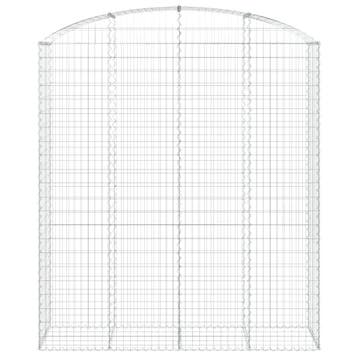 vidaXL Schanskorf gewelfd 200x50x220/240 cm gegalvaniseerd, Verzenden, Nieuw
