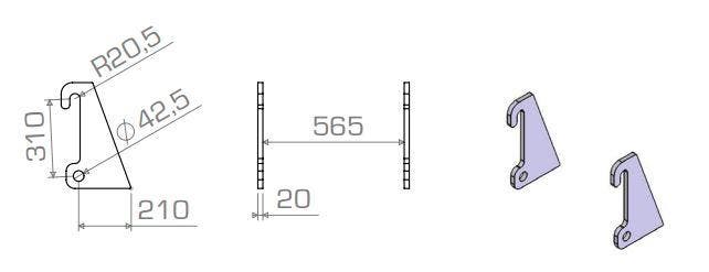 Aanlasdelen Giant / Fuchs schuin 20mm (Werktuigen), Articles professionnels, Agriculture | Outils, Enlèvement ou Envoi