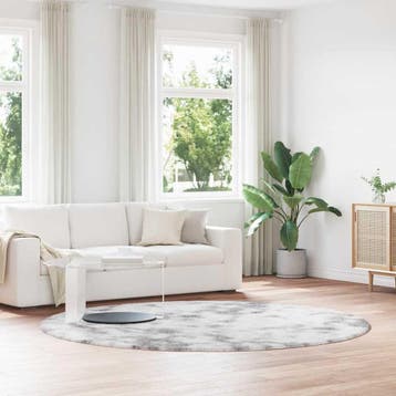 vidaXL Hoogpolig vloerkleed NAVARRA 240x240 cm polyester, Verzenden, Nieuw