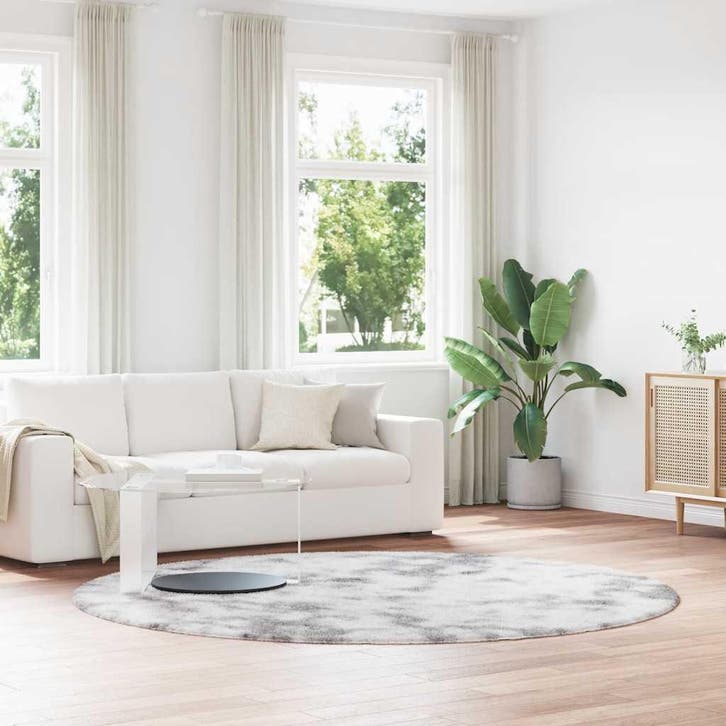 vidaXL Hoogpolig vloerkleed NAVARRA 240x240 cm polyester, Huis en Inrichting, Stoffering | Tapijten en Vloerkleden, Nieuw, Verzenden