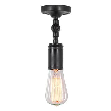 Plafondlampen Messing Emeli plafondlamp antiek zwart, Verzenden