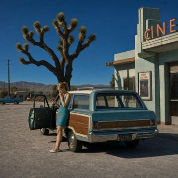 Le Yack - Bad News at the Joshua Tree Cinema - Hand signed