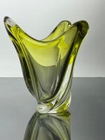 Val Saint Lambert - Vase - Cristal - Vase jaune VSL