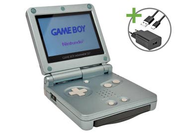 Gameboy Advance SP Lightblue - USB-C & IPS V5, Games en Spelcomputers, Spelcomputers | Nintendo Game Boy, Verzenden, Nieuw