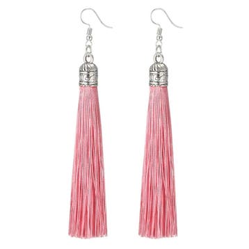 Fako Bijoux - Oorbellen - Kwast Romania XL - Roze, Verzenden, Nieuw