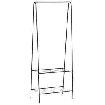 vidaXL Kledingrek 59x35x150 cm zwart, Verzenden
