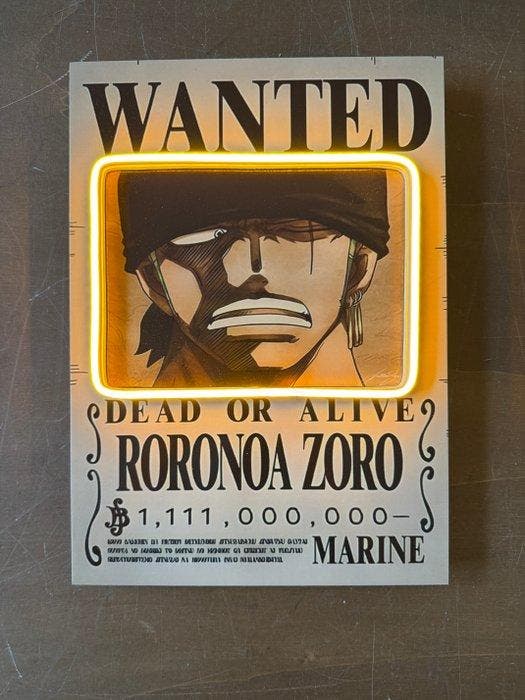 LEDMansion - Gezocht – Zoro - 25x35cm - LEDMansion -, Consoles de jeu & Jeux vidéo, Consoles de jeu | Accessoires Autre