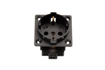 Martin Kaiser 1-Way Flush-Fitting Socket Plug IP20 Black -, Verzenden
