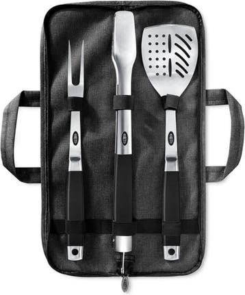 Boretti BBQ Accessoires Set (3-delig) – tang, spatel &..., Tuin en Terras, Barbecue-accessoires, Verzenden, Nieuw