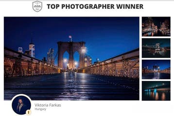 Viktoria Farkas - Blue Hour over New York - XXL