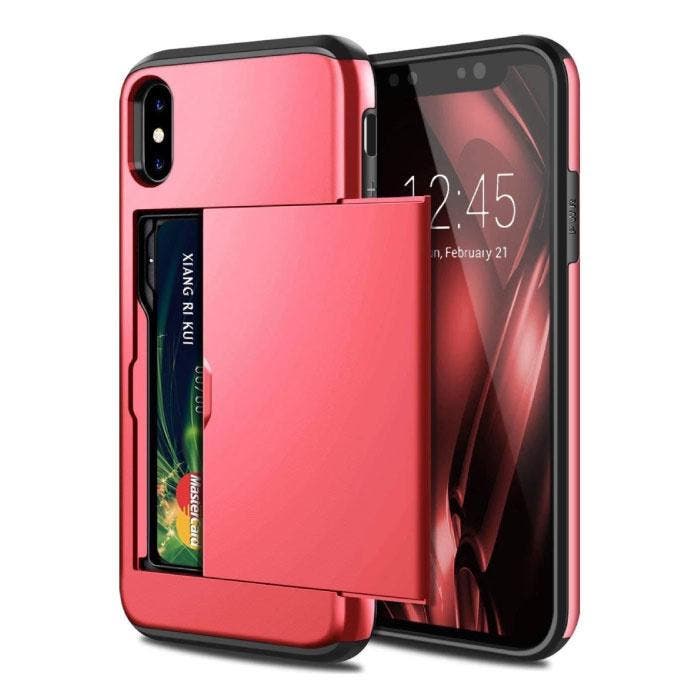 iPhone XS Max  - Wallet Card Slot Cover Case Hoesje Business, Telecommunicatie, Mobiele telefoons | Hoesjes en Screenprotectors | Apple iPhone