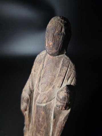 Wooden Sentai Buddha (Sennin-Butsu) - sculptuur Hout - Japan