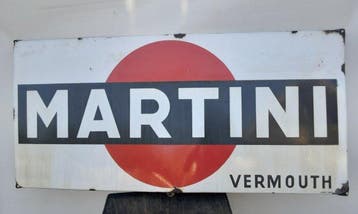 Martini - lancast - Reclamebord - Emaille