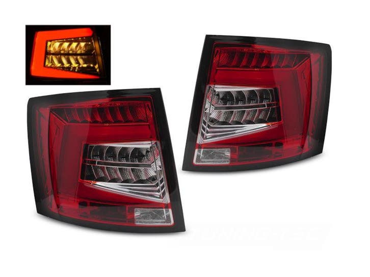 LEDbar achterlichten dynamisch Red White geschikt voor Skoda, Autos : Pièces & Accessoires, Éclairage, Envoi