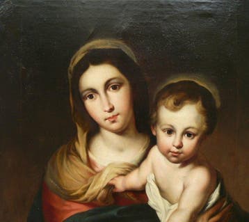 Italian school (XIX) - Madonna mit Jesuskind, after