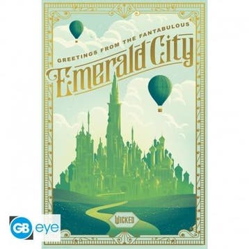 Wicked Emerald City Poster 91.5 x 61 cm, Ophalen of Verzenden
