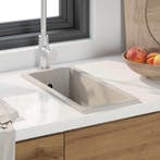 vidaXL Keukenwasbak Beige 21 x 44 x 14 cm Graniet, Verzenden, Nieuw