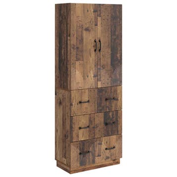 vidaXL Kast Set 2 pcs Oud hout 66 x 34,5 x 87 cm Bewerkt, Huis en Inrichting, Verzenden, Nieuw