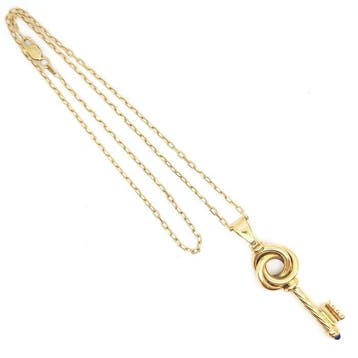 Pendentif - 18 carats Or jaune - 0.10ct. tw. Lapis-lazuli