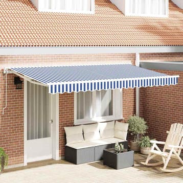vidaXL Elektrische Zonneluifel 100% Polyester, Verzenden