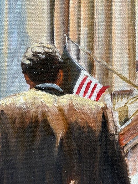 Alessio Rinaldi (XX-XXI) - Passi a Wall Street, Antiquités & Art, Art | Peinture | Moderne