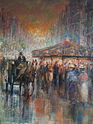 Jan Hovener (1936) - Kleurrijke Kermis
