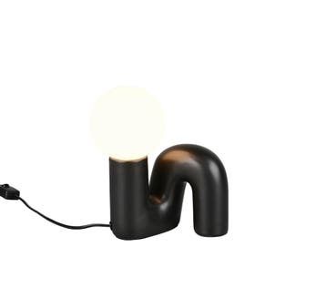 Trio QUINN tafellamp | G9 Fitting | zwart met wit | 16,5 x 1, Verzenden, Nieuw