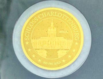 Tsjaad. 3000 Francs Berlin & Sachsen , oro 2x1/500 Oz (.999)