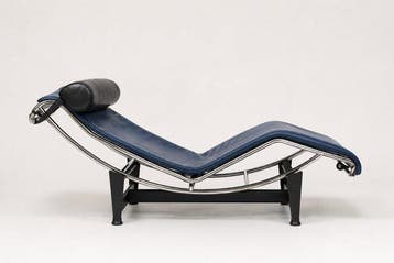 Cassina - Le Corbusier - Chaise longue - LC4 - Cuir, Chrome,