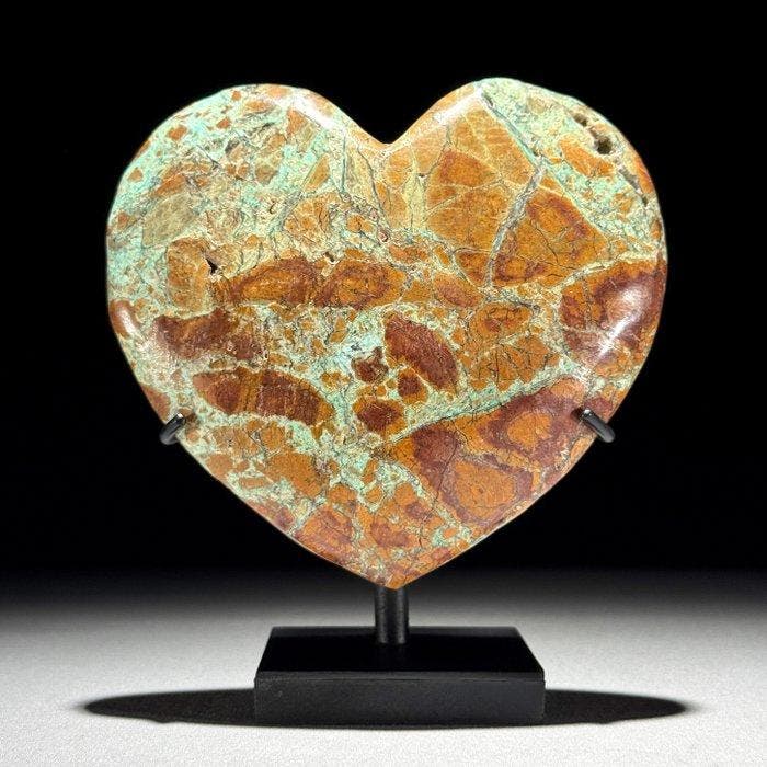 Geen minimumprijs - Prachtig paar groene smithsoniet., Antiek en Kunst, Kunst | Designobjecten