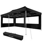 tectake Partytent Viola 3x6 m met 2 zijdelen - zwart, Verzenden, Nieuw