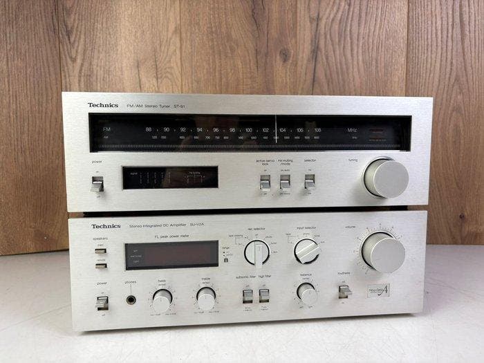 Technics - SU-V2A Stereo Amplifier + ST-S1 Tuner Stereoset, Audio, Tv en Foto, Radio's