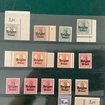 Duitse Rijk - Bezetting van België (1914-1918), Postzegels en Munten, Gestempeld