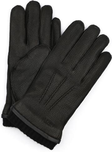 Suitable Handschoen Leer Zwart maat 9.5 Heren, Verzenden