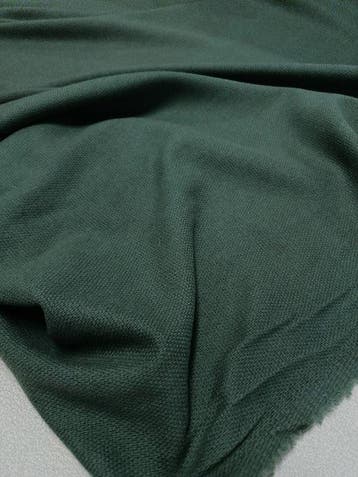 Bellissimo tessuto in misto lana verde made in Italy -