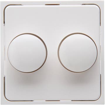 KOPP Athenis HK07 afdekplaat duo dimmer glanzend wit, Doe-het-zelf en Bouw, Elektriciteit en Kabels, Verzenden, Nieuw