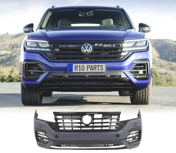 PARE-CHOCS AVANT VOLKSWAGEN VW TOUAREG 20- LOOK R LINE, Autos : Pièces & Accessoires, Carrosserie & Tôlerie, Envoi
