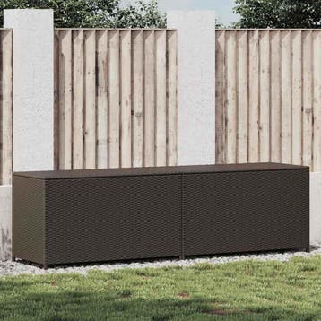 vidaXL Tuinbox 200x50x60 cm poly rattan bruin, Verzenden, Nieuw
