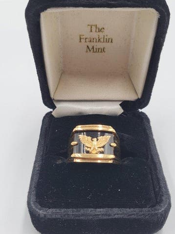 Franklin Mint - Signetring met Amerikaanse adelaar – Goud