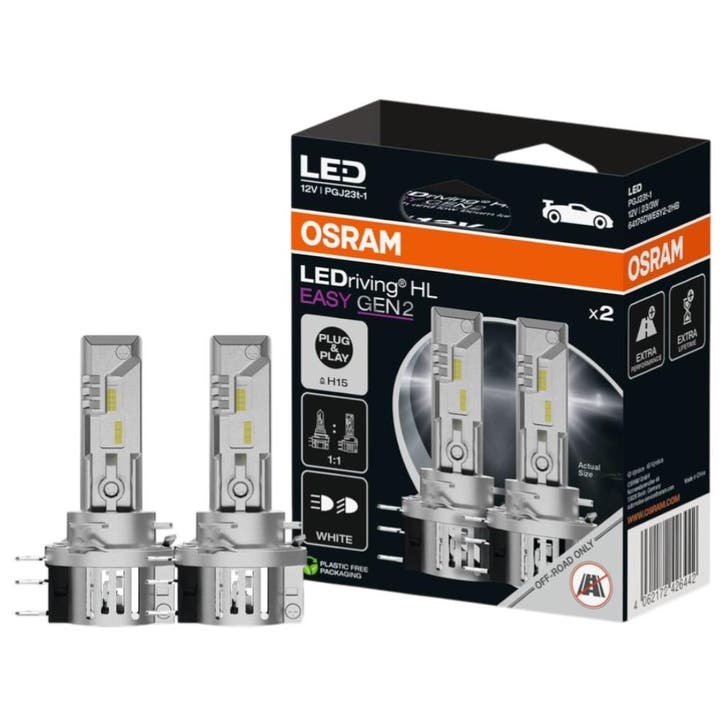 Osram H15 LEDriving HL EASY GEN2 6500K - Auto LED Lampen, Auto-onderdelen, Verlichting, Nieuw, Verzenden