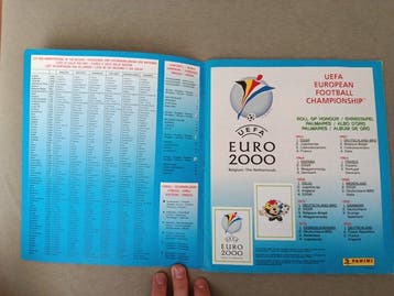 Panini Euro 2000 - Only minus 1 Incompleet album - Excellent, Nieuw