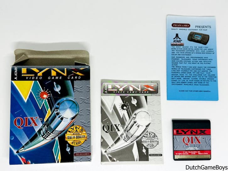 Atari Lynx - Qix, Consoles de jeu & Jeux vidéo, Consoles de jeu | Atari, Envoi