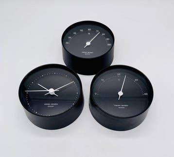 Georg Jensen - Weerstation (3) - Staal - Henning Koppel-set