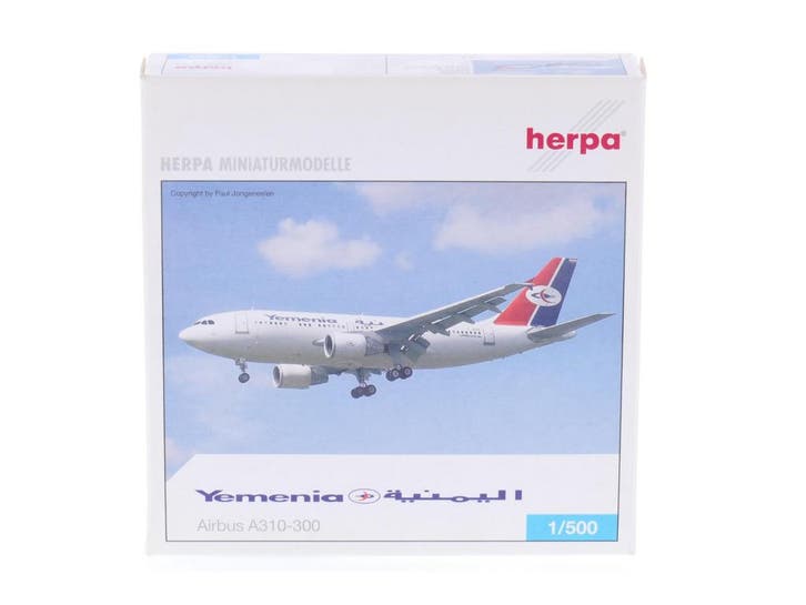 Schaal 1:500 Herpa 514002 Yemenia Airbus A310-300 Reg. F-..., Hobby & Loisirs créatifs, Modélisme | Avions & Hélicoptères, Enlèvement ou Envoi